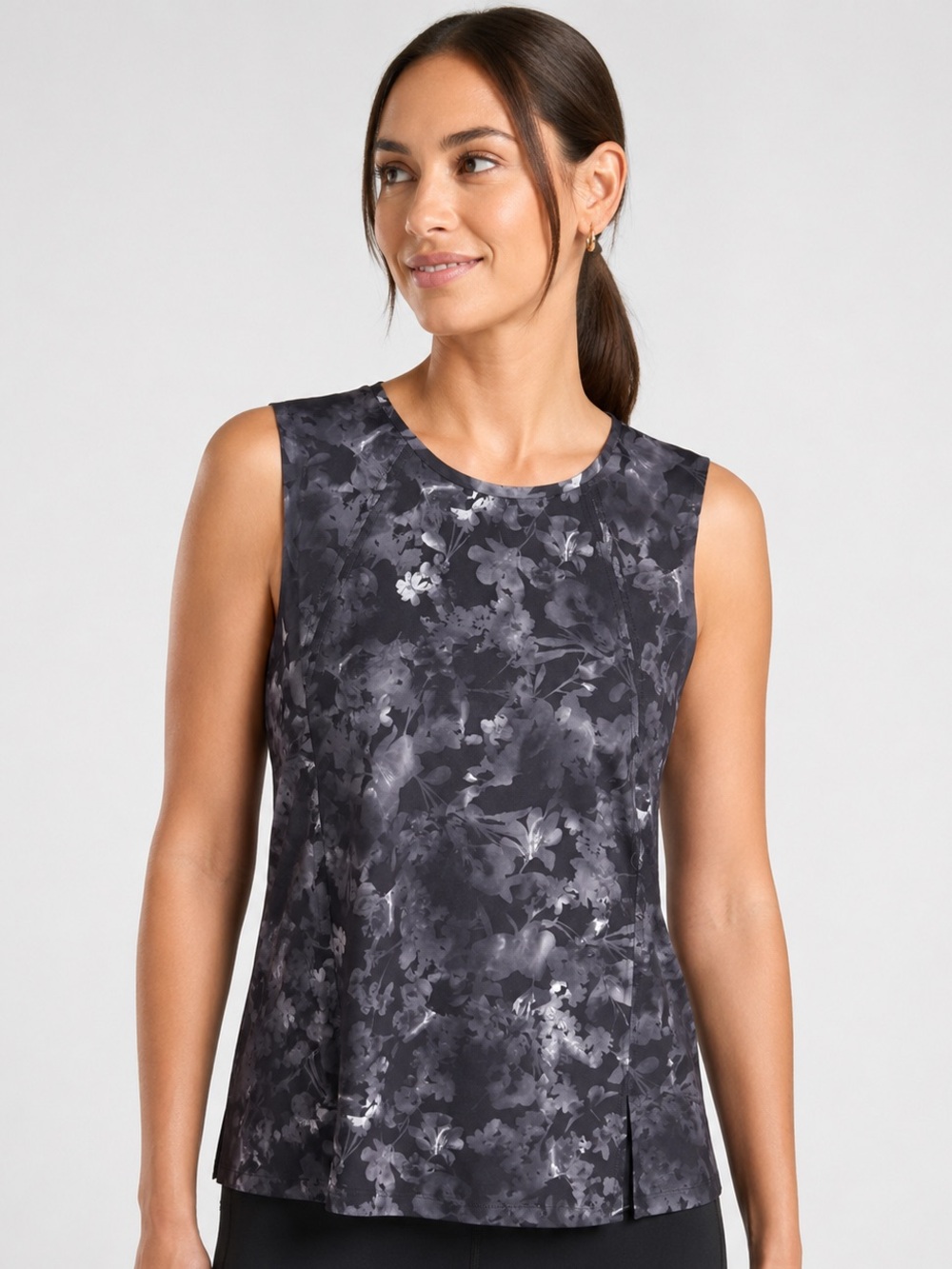 Athleta Floral Performance Tank Top Women’s M